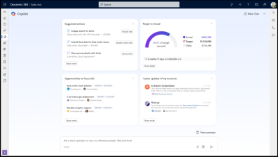 Dynamics 365 Sales Copilot home