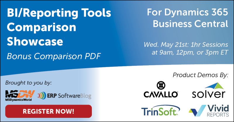 BI & Reporting Tools Comparison Showcase for Dynamics 365 Business Central