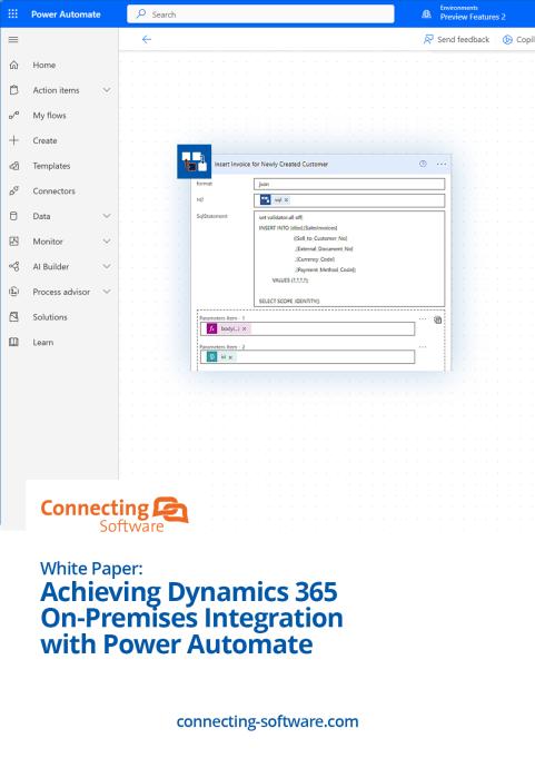 Achieving Dynamics 365 On-Premises Integration with Power Automate