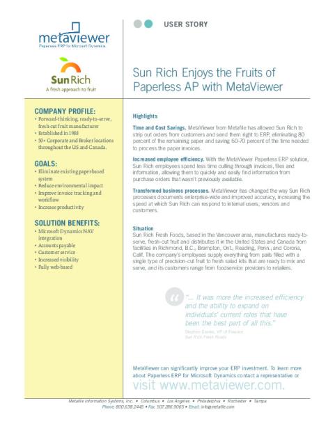 Sun Rich Fresh Foods Jobs