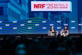 John Furner, President and CEO, Walmart U.S. and Azita Martin, Vice President and General Manager, Retail & CPG, NVIDIA, at NRF Retail’s Big Show 2025