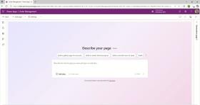 An example of Power Apps generative pages shown by Microsoft at Build 2025