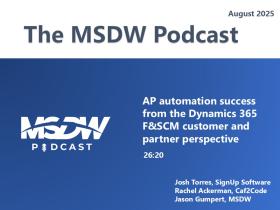 MSDW Podcast, Aug 2025