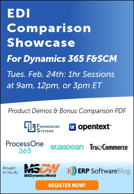 EDI Comparison Showcase for Dynamics 365 Finance & SCM