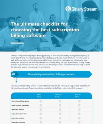 Subscription Billing Infographic